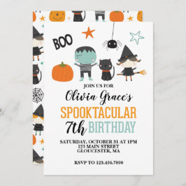 Halloween Spooktacular Kindergeburtstag Einladung