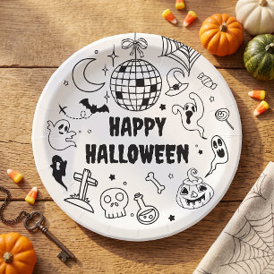 Halloween-Spooktacular-Kinderkostüm-Geburtstagsfei Pappteller