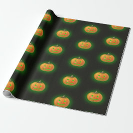 Halloween Spooktacular Pumpkin Lmile Pattern Geschenkpapier