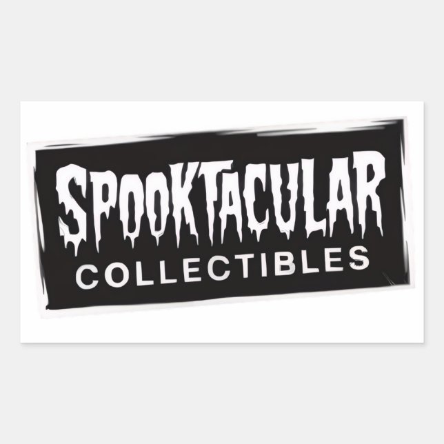 Halloween Spooktacular Rechteckiger Aufkleber (Vorderseite)