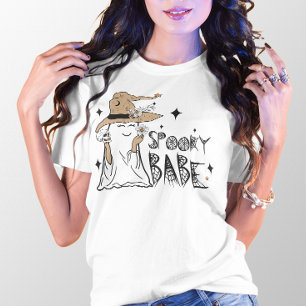 HALLOWEEN SPOOKY BABE VAMPIRE GHOST T-Shirt