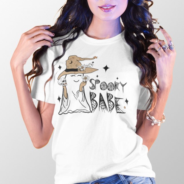 HALLOWEEN SPOOKY BABE VAMPIRE GHOST T-Shirt (Von Creator hochgeladen)