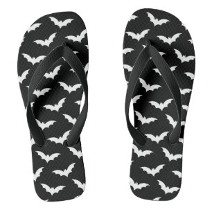 Halloween Spooky Bat Dekorationsmuster Flip Flops