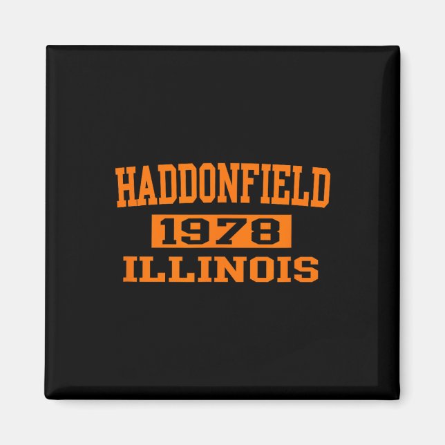 Halloween Spooky Beängstigend Haddonfield Illinois Magnet (Vorne)