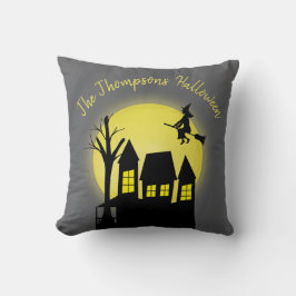 Halloween Spooky Beängstigend Hexe Spuk Haus Kissen