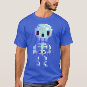 Halloween Spooky Beängstigend Skeleton 8Bit T-Shir T-Shirt