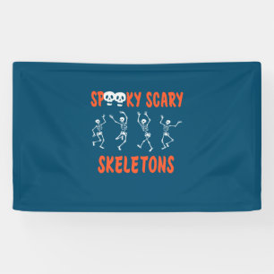 Halloween Spooky Beängstigend Skeletons Tanz Gebur Banner