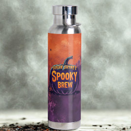 Halloween Spooky Brew Orange und Lila Trinkflasche