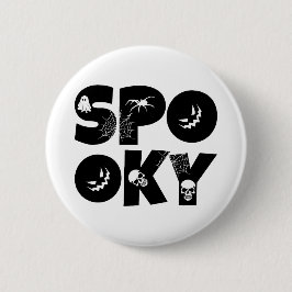 Halloween spooky  button