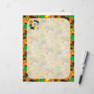Halloween Spooky Candies Party Briefbogen