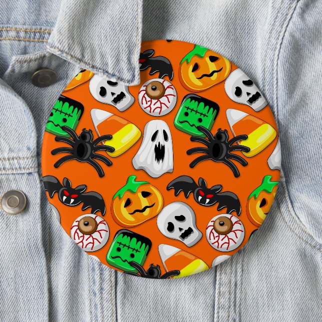 Halloween Spooky Candies Party Button (Beispiel)