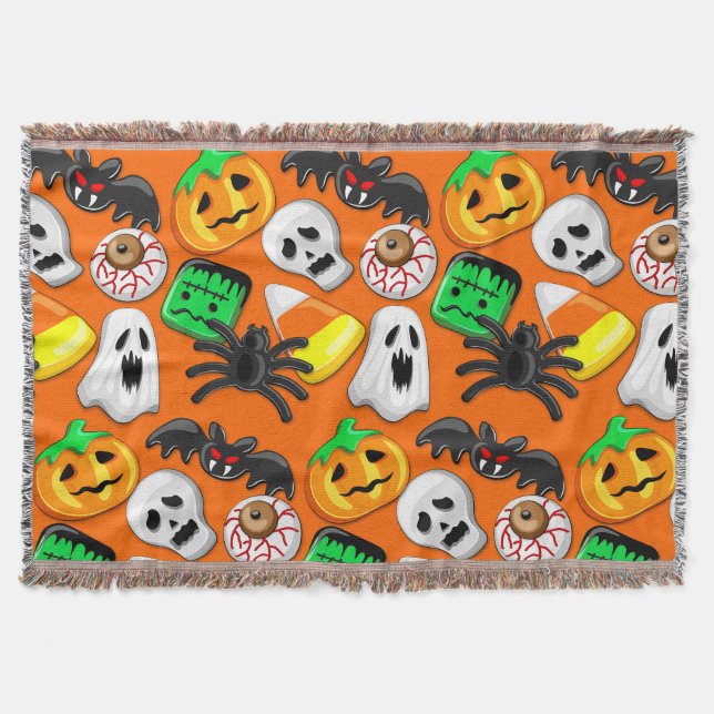 Halloween Spooky Candies Party Decke (Vorderseite)