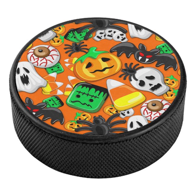 Halloween Spooky Candies Party Eishockey Puck (3/4)