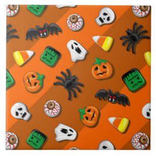 Halloween Spooky Candies Party Fliese