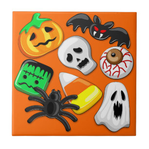 Halloween Spooky Candies Party Fliese