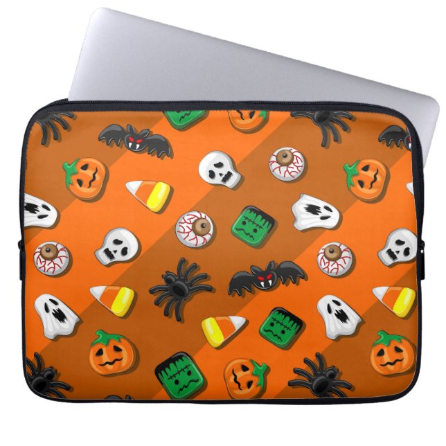 Halloween Spooky Candies Party Laptopschutzhülle (Vorderseite)