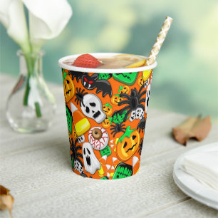 Halloween Spooky Candies Party Pappbecher