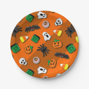 Halloween Spooky Candies Party Pappteller