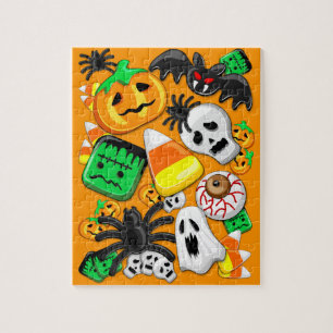 Halloween Spooky Candies Party Puzzle