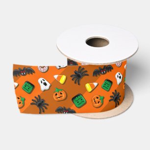 Halloween Spooky Candies Party Satinband