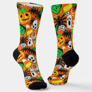 Halloween Spooky Candies Party Socken