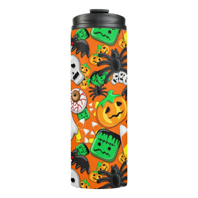Halloween Spooky Candies Party Thermosbecher (Vorderseite)