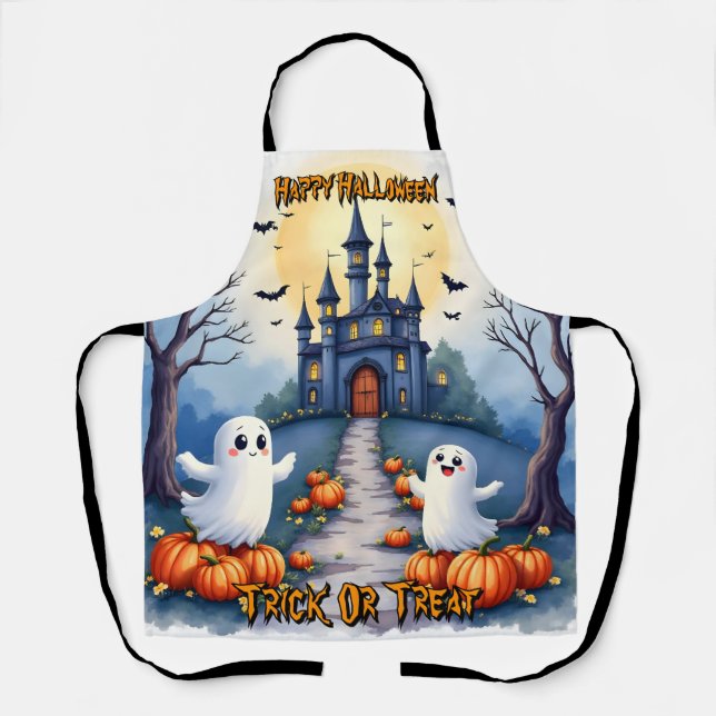 Halloween Spooky Cute Trendy Collection Schürze (Vorderseite)