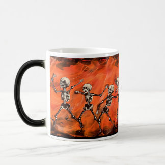 Halloween Spooky Dancing Skelette - Morphing Tasse