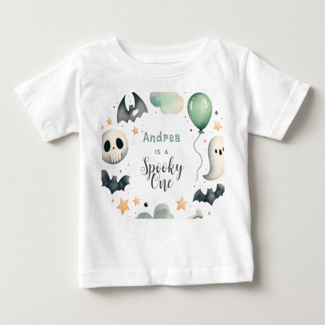 Halloween Spooky erster Baby T-shirt (Vorderseite)
