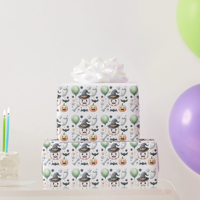 Halloween Spooky erster Geschenkpapier (Partygeschenke)