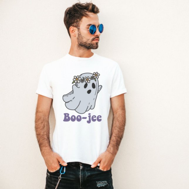 Halloween Spooky Ghost Boo Jee Boo T-Shirt (Von Creator hochgeladen)