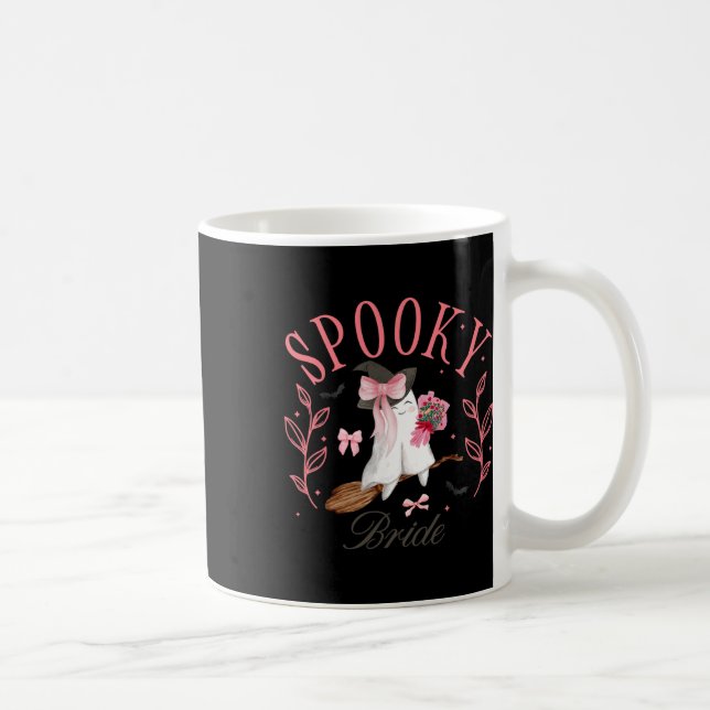 Halloween Spooky Ghost Bride Chelorette Letzter Bo Kaffeetasse (Rechts)