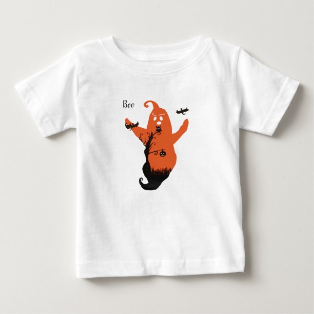 Halloween Spooky Ghost Custom T - Shirt (Vorderseite)
