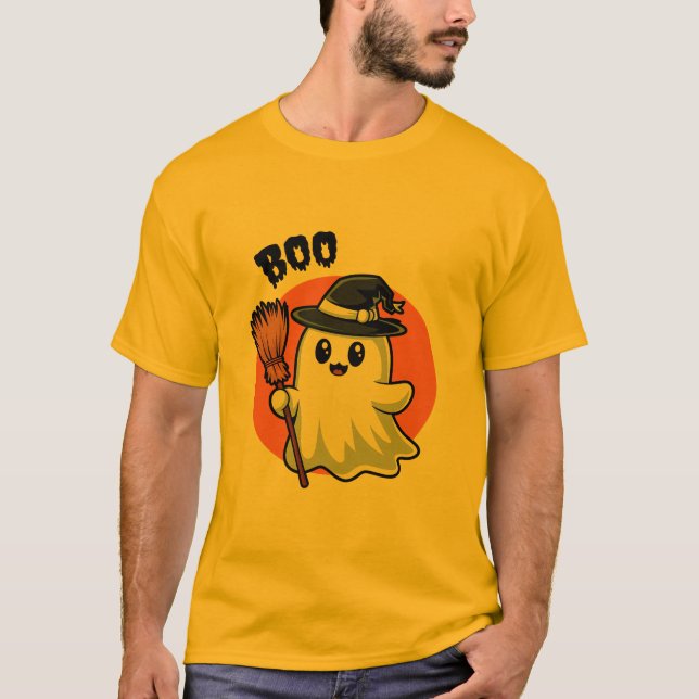 Halloween - Spooky Ghost T-Shirt (Vorderseite)