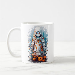 Halloween Spooky Ghostly Haunted Doll Kaffeetasse