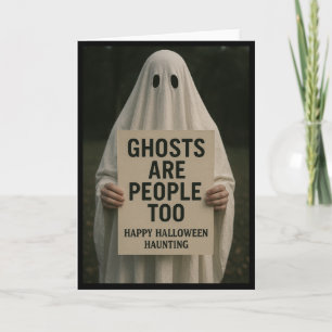 Halloween Spooky Greetings Card - Geister Karte