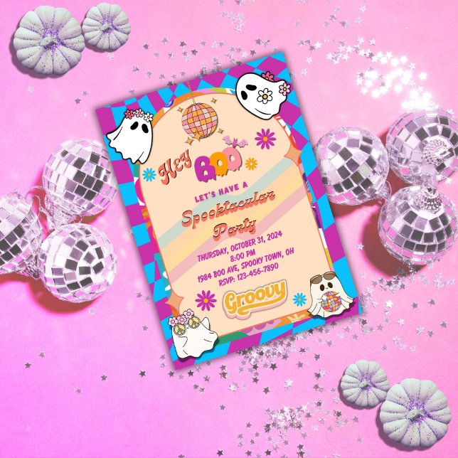 Halloween Spooky Groovy Party Einladung (Von Creator hochgeladen)