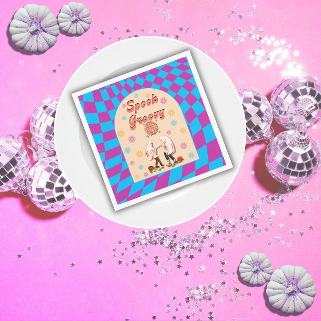 Halloween Spooky Groovy Party Napkins Serviette (Von Creator hochgeladen)