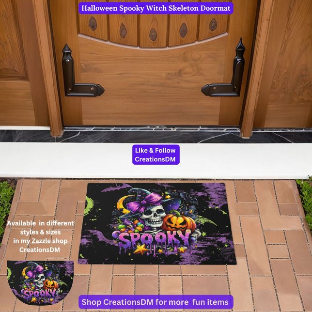 Halloween Spooky Hexe Skeleton Fußmatte (Von Creator hochgeladen)