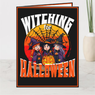 Halloween, Spooky Hexen Party Karte