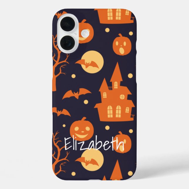 Halloween Spooky House Bats Treppenkürbis Muster Case-Mate iPhone Hülle (Rückseite)