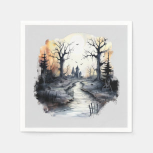 Halloween Spooky House Serviette