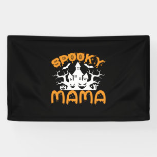 Halloween Spooky Mama Geburtstag Banner
