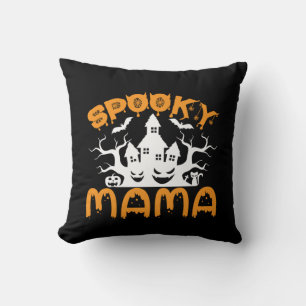 Halloween Spooky Mama Geburtstag Kissen