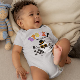 Halloween Spooky Mini Retro niedlicher Boom-Spaß-G Baby Strampler