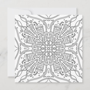 Halloween Spooky Night Coloring Card