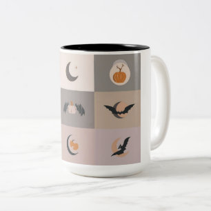 Halloween Spooky Nights Zwei-Tone-Tasse. Zweifarbige Tasse