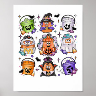 Halloween Spooky Nugget Niedlich Beängstigende Fil Poster