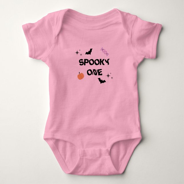 Halloween Spooky One Birthday Baby Bodysuit Baby Strampler (Vorderseite)