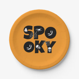 Halloween spooky  pappteller